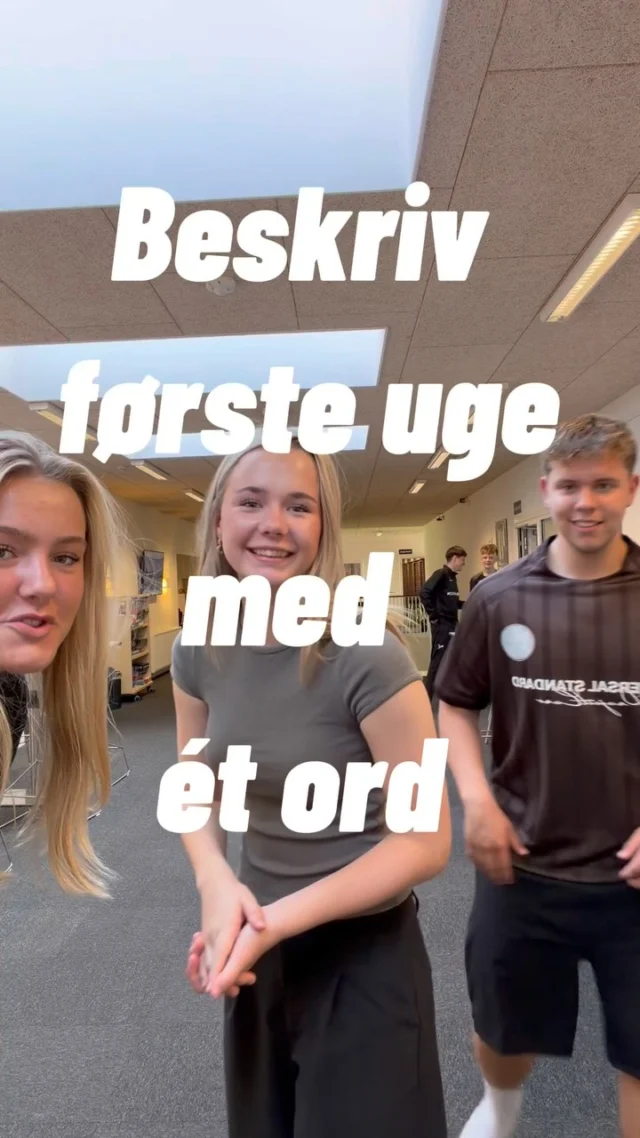 Eleverne er blevet spurgt til, hvordan første uge på Lægården har været - se med hvis du vil høre hvordan det et gået💙 #efterskole #lægården2627