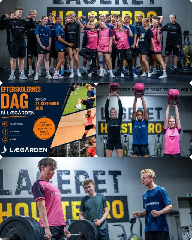 På Lægården er Fitnesslinjen meget mere end en individuel sport! Du bliver nemlig en del af et hold og mærker glæden ved at flytte dig selv individuelt, samtidig med, at du har et hold i ryggen, som er klar til at støtte op om jeres fælles retning.😍
Besøg os søndag den 27. september og mød lærererne, se hvor vi træner og hør meget mere om skolen😊

#efterskolernesdag #ﬁtness #laegaarden